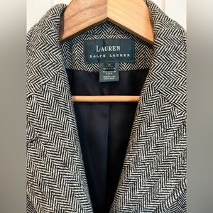 Ralph Lauren Wool Herringbone Blazer